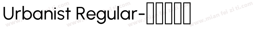 Urbanist Regular字体转换